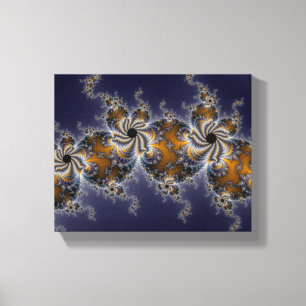 Propelleflora - wirbelloses Fraktal Leinwanddruck