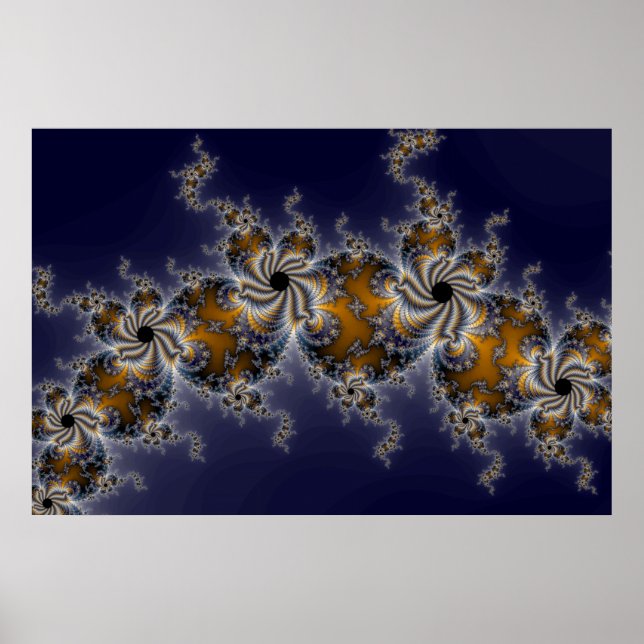 Propelleflora - wirbelloses Fraktal Poster (Vorne)