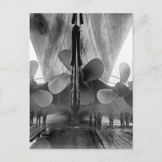 Propeller der Titanic Postkarte (Vorderseite)
