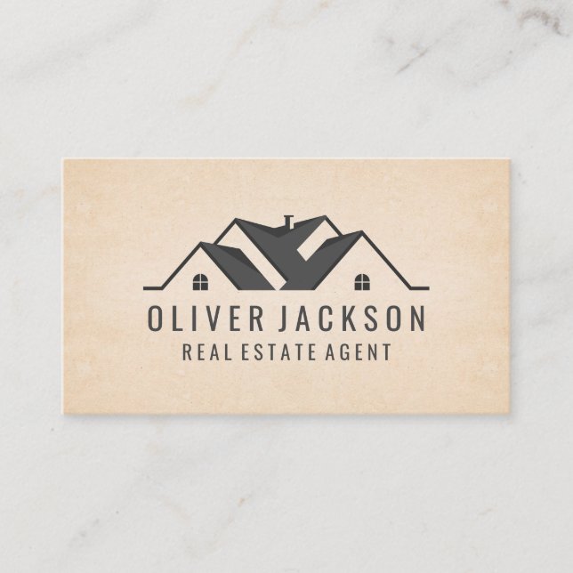 Property House Real Anwesen Logo Visitenkarte (Vorderseite)