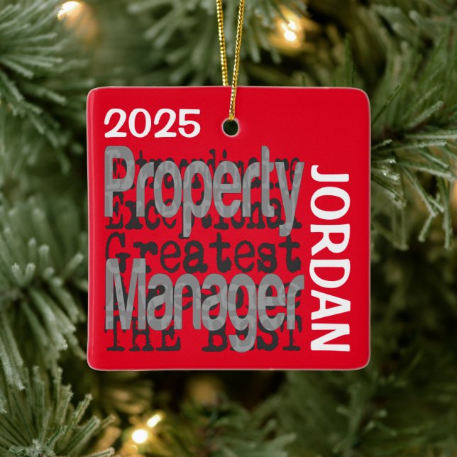 Property Manager Extraordinaire CUSTOM Keramikornament (Baum)