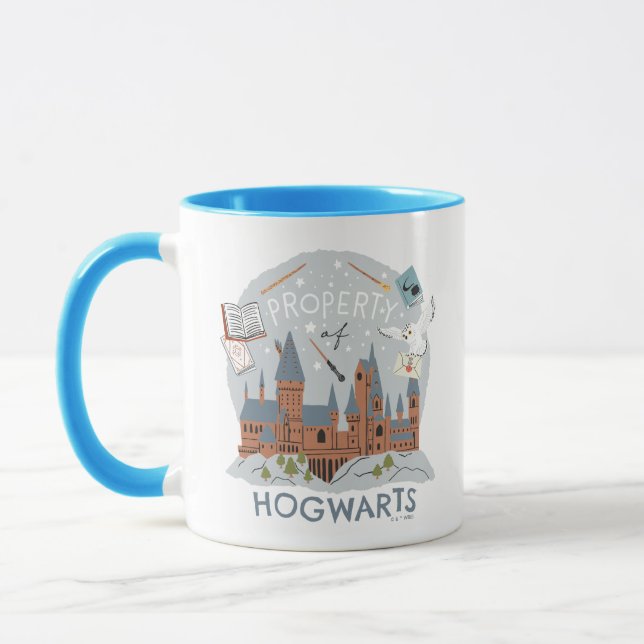 Property of Hogwarts Cartoon Graphic Tasse (Links)