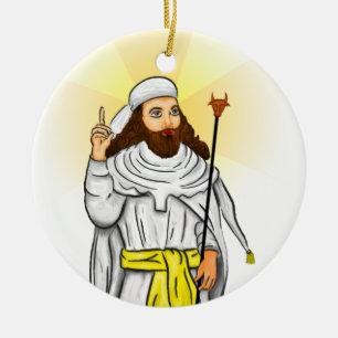 Prophet der Weise-Feiertags-Verzierungen Keramik Ornament