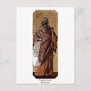 Prophet Isaiah von Duccio Postkarte