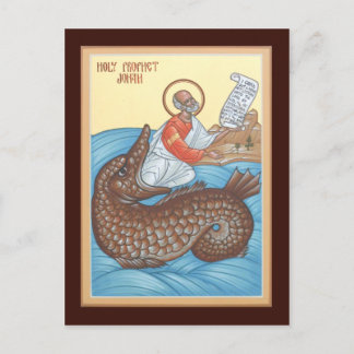 Prophet Jonah Prayer Card Postkarte