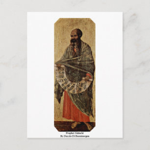 Prophet Malachi von Duccio di Buoninsegna Postkarte