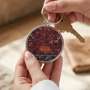 Prophet-Moschee Vintage-Teppich-Monogramm Schlüsselanhänger