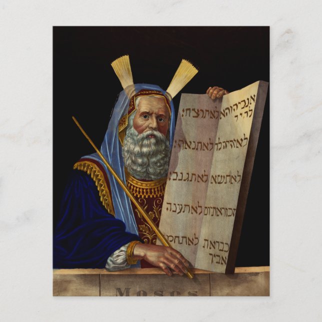 Prophet Mose mit den Tabletten des Gesetzes (Vorderseite)