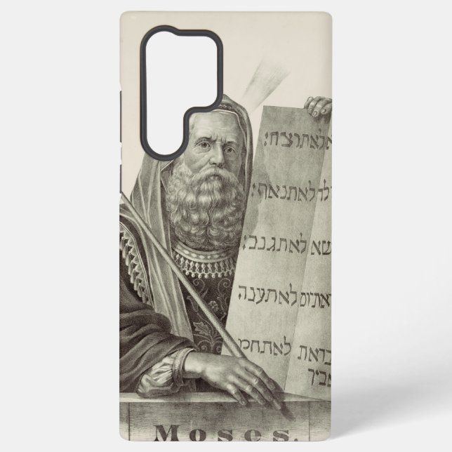 Prophet Mose mit den Tabletten des Gesetzes Samsung Galaxy Hülle (Rückseite)