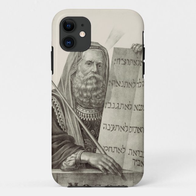 Prophet Moses mit den Gesetzestafeln Case-Mate iPhone Hülle (Rückseite)