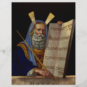Prophet Moses mit den Gesetzestafeln Flyer