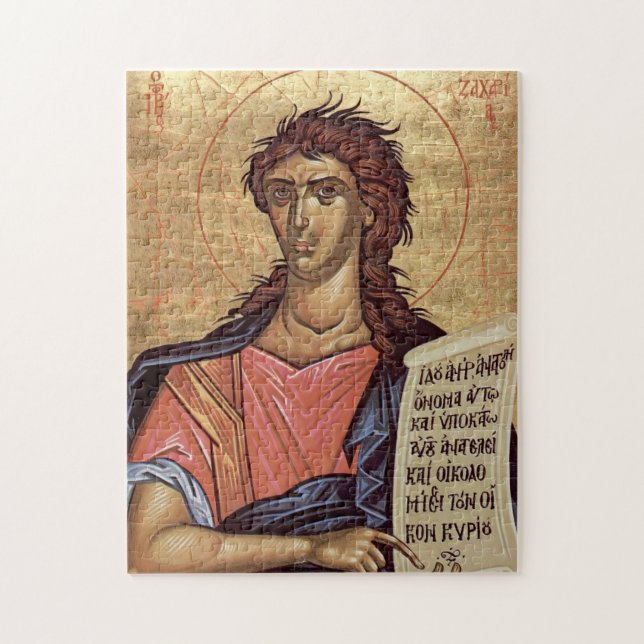 Prophet Zechariah Orthodoxe christliche Ikone Puzzle (Vertikal)