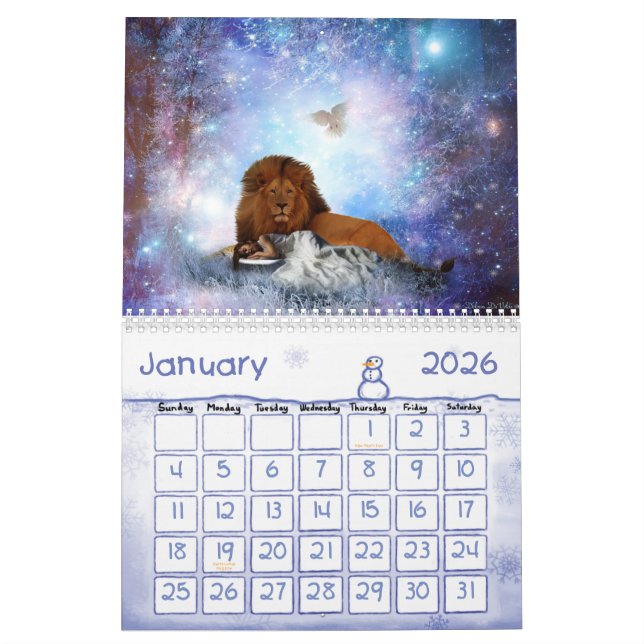 prophetische Kunst von 2013 Kalender durch Dolores (Jan 2026)