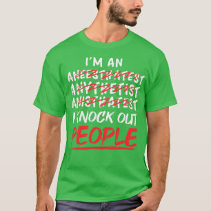 Propofol Bolus Anästhesist Anästhesie T-Shirt