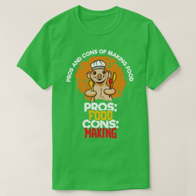 Pros und Cons für die Lebensmittelerzeugung 1 T-Shirt (Design vorne)