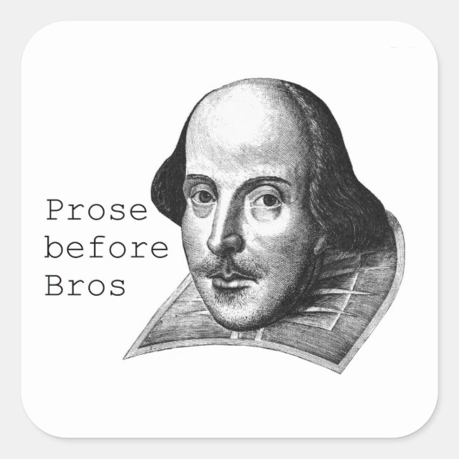 Prosa vor Bros Sticker (Vorderseite)