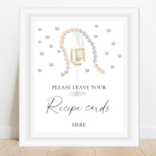 Prosecco - Ihre Rezeptkarte hier Poster