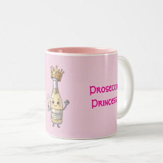 Prosecco-Prinzessinnen-Tasse Zweifarbige Tasse