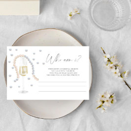 Prosecco - Wer bin ich Brautparty Briefpapier