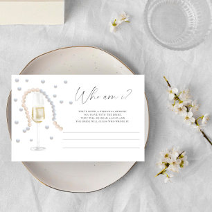 Prosecco - Wer bin ich Brautparty Briefpapier