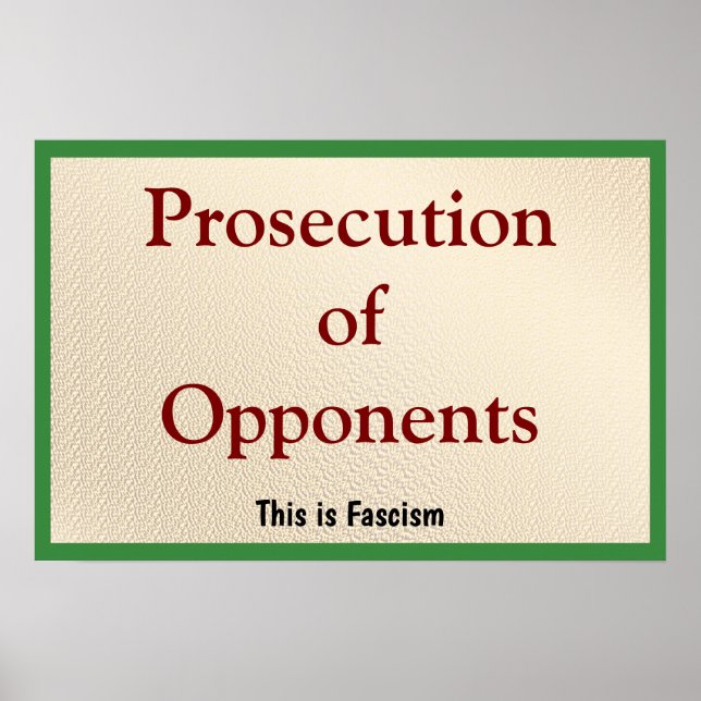 Prosecution of Opponents Poster (Vorne)
