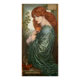Proserpine Dante Gabriel Rossetti Glossy Poster
