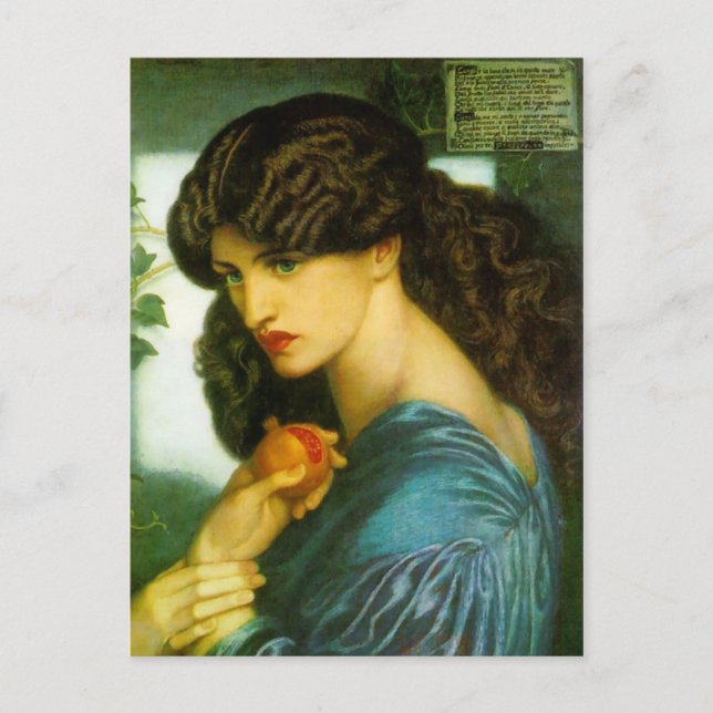 Proserpine - Dante Gabriel Rossetti Postkarte (Vorderseite)