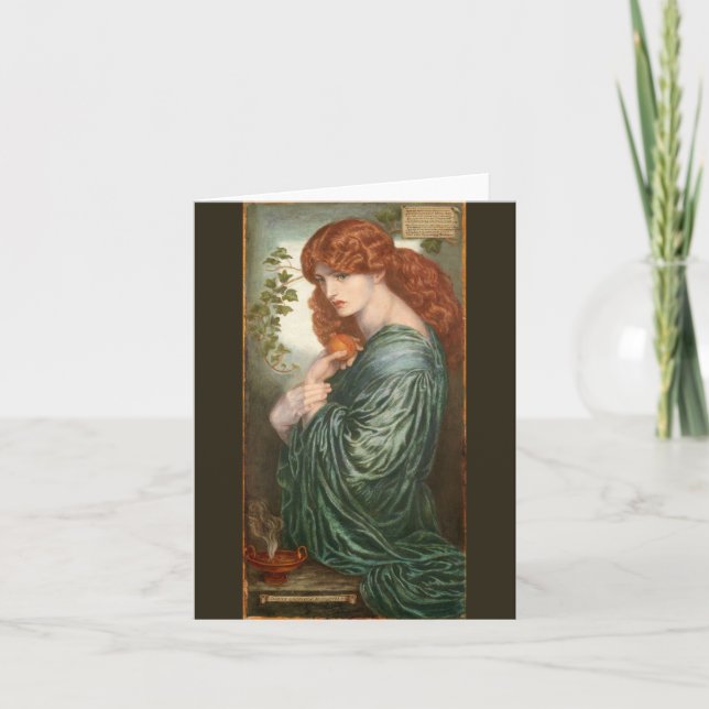 Proserpine durch Dante Gabriel Rossetti Karte (Vorderseite)