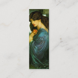 Proserpine-Lesezeichen von Dante Gabriel Rossetti Mini Visitenkarte