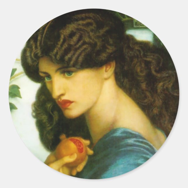Proserpine Stickers von Dante Gabriel Rossetti (Vorderseite)