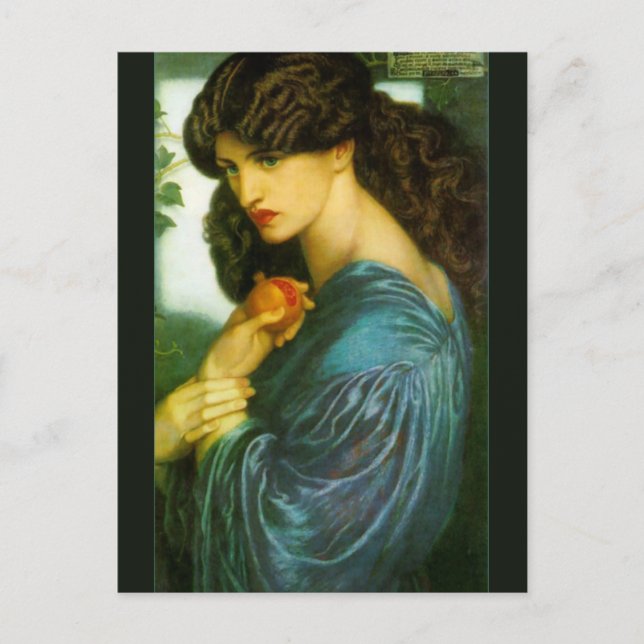 Proserpine von Dante Gabriel Rossetti Postkarte (Vorderseite)