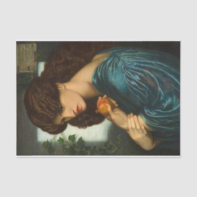 Proserpine von Dante Gabriel Rossetti Seidenpapier (Vorderseite)