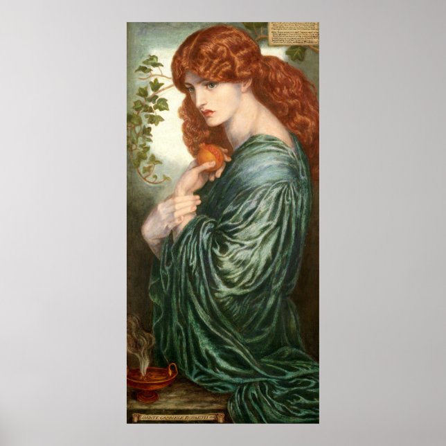 Proserpine von Rossetti Poster (Vorne)