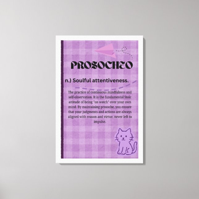 Prosocheo Leinwanddruck (Vorderseite)