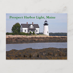 Prospect Harbour Light, Maine Postcard Postkarte