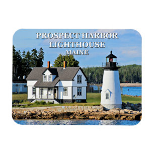 Prospect Harbour Lighthouse, Maine Foto Magnet