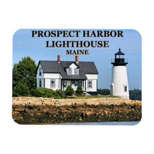 Prospect Harbour Lighthouse, Maine Foto Magnet