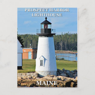 Prospect Harbour Lighthouse, Maine Postcard Postkarte