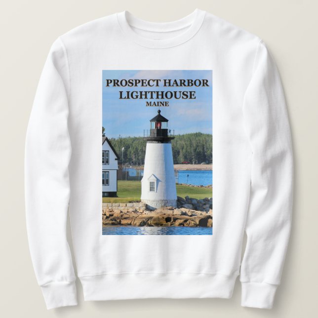 Prospect Harbour Lighthouse, Maine Sweatshirt (Design vorne)
