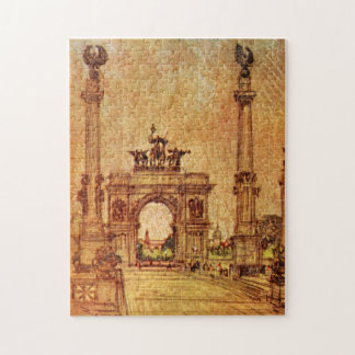 Prospect Park Arch New York City Vintage Puzzle