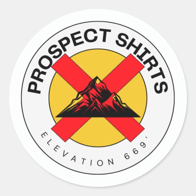 Prospect Shirts Aufkleber aufbewahren (Vorderseite)