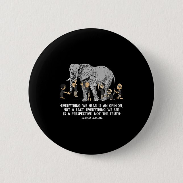 Prospektivquote Marcus Aurelius Elephant Illustr Button (Vorderseite)