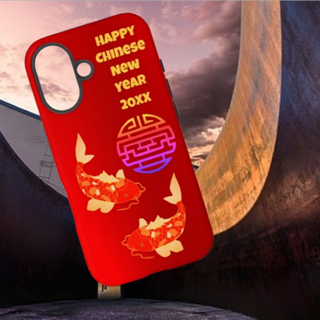 Prosperity Koi Chinesisch Neujahr iPhone 16 Fall Case-Mate iPhone Hülle (Von Creator hochgeladen)