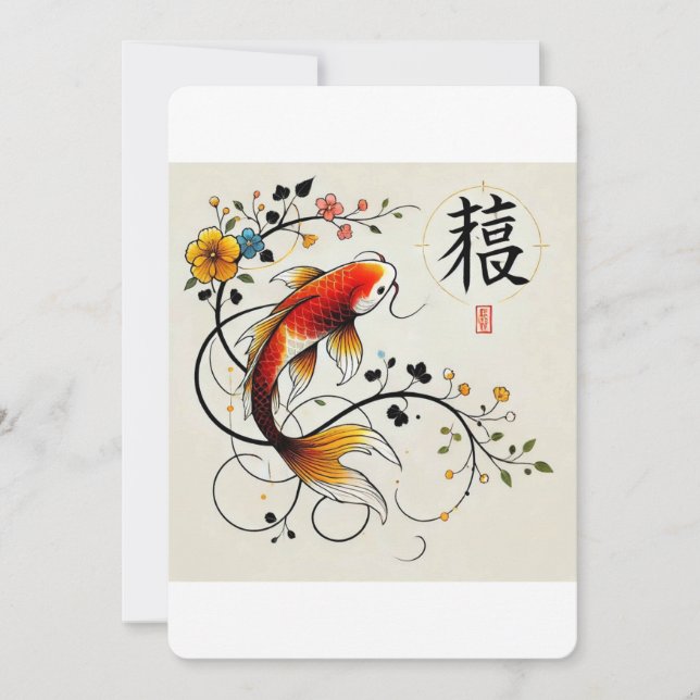 Prosperity Koi Karte (Vorderseite)