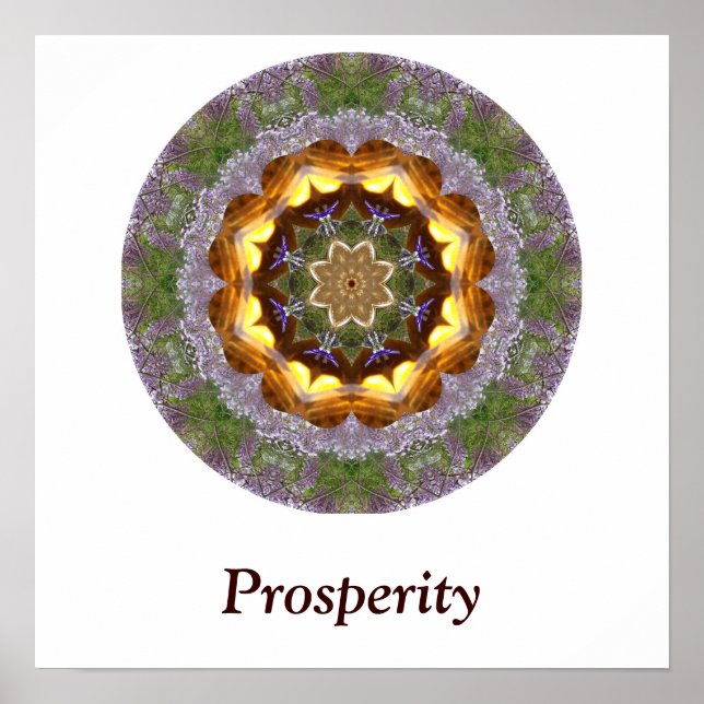 Prosperity Mandala Poster (Vorne)