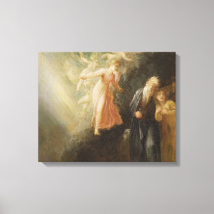 Prospero, Miranda und Ariel, "vom Sturm", c Leinwanddruck