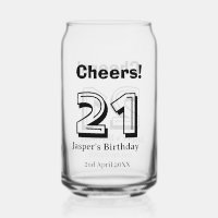 Prost 21 Geburtstag fett gedruckter Name Junge Man