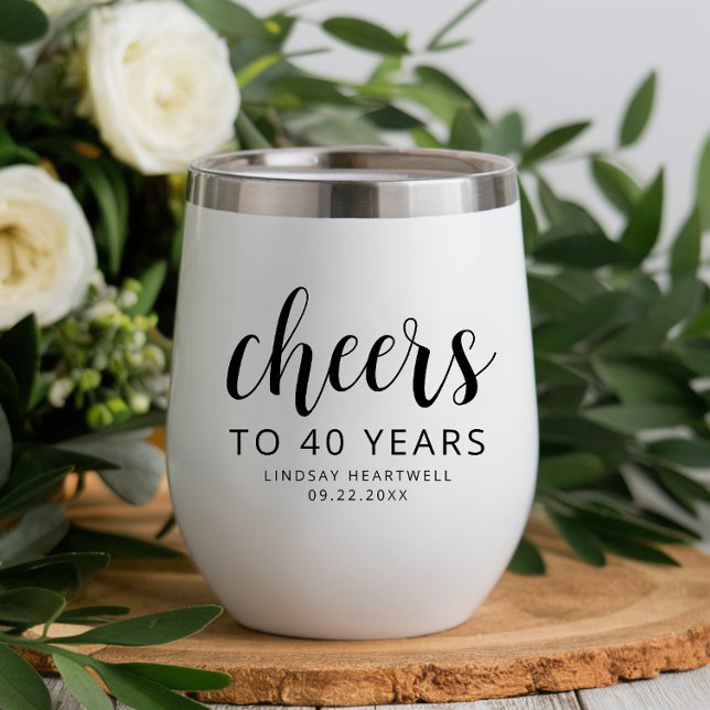 Prost 40. Geburtstagsfeier Schwarze Schrift (Von Creator hochgeladen)