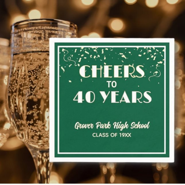 Prost! 40-Jahres-Klassentreffen  Serviette (Von Creator hochgeladen)