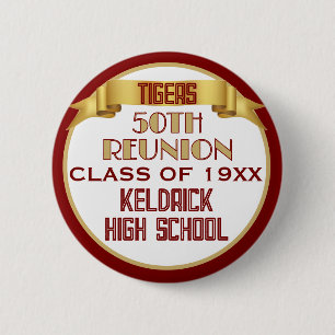 Prost! 50. Klassentreffen individuelle Anstecknade Button